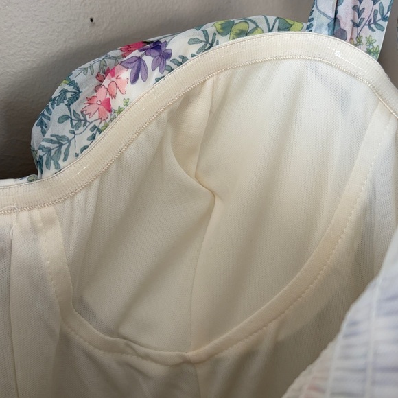 Petal & Pup Floret Midi Dress Size Large Cottage Floral Romantic Flowy Summer - Picture 10 of 12